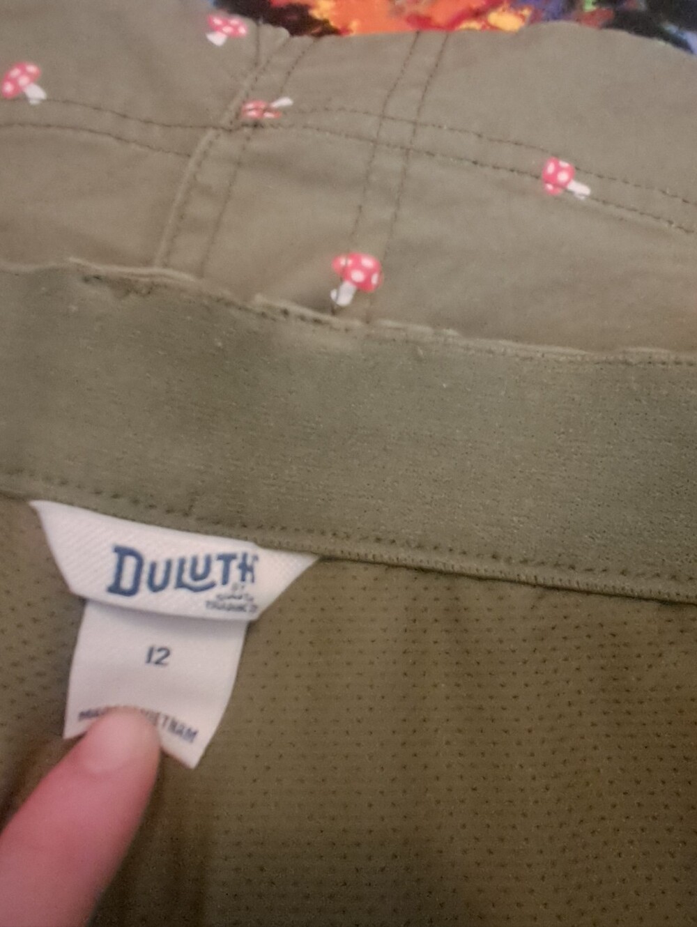Duluth Mushroom Print Skort - Picture 6 of 7
